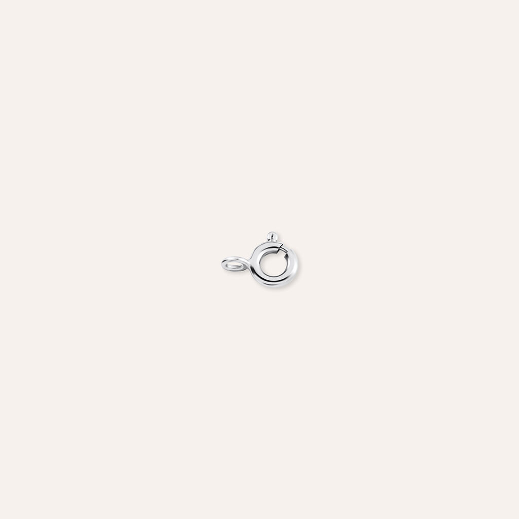 Anello a molla in oro bianco