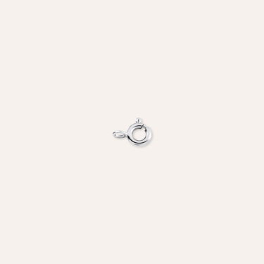Anello a molla in oro bianco