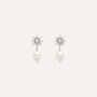 Orecchini Lobo Silver Pearls Argento Rodiato Perla sintetica Cubic Zirconia