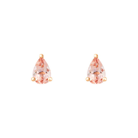 Orecchini Lobo Jasmine Oro Rosa Morganite - Orecchini a Lobo Donna | Stroili