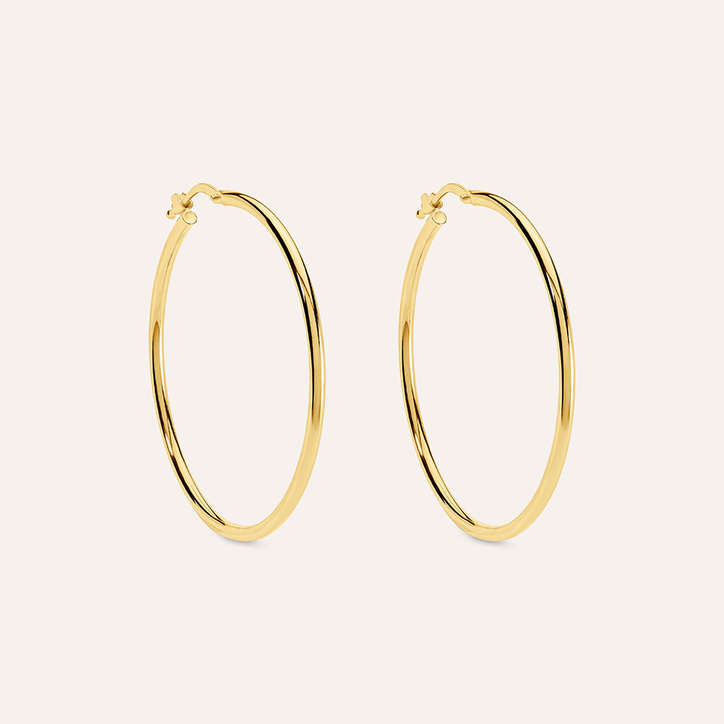 Orecchini A Cerchio Toujours Oro Bianco - Orecchini a Cerchio Donna | Stroili