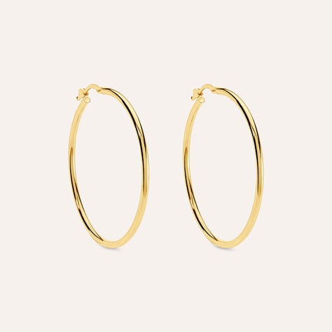 Orecchini A Cerchio Toujours Oro Bianco - Orecchini a Cerchio Donna | Stroili