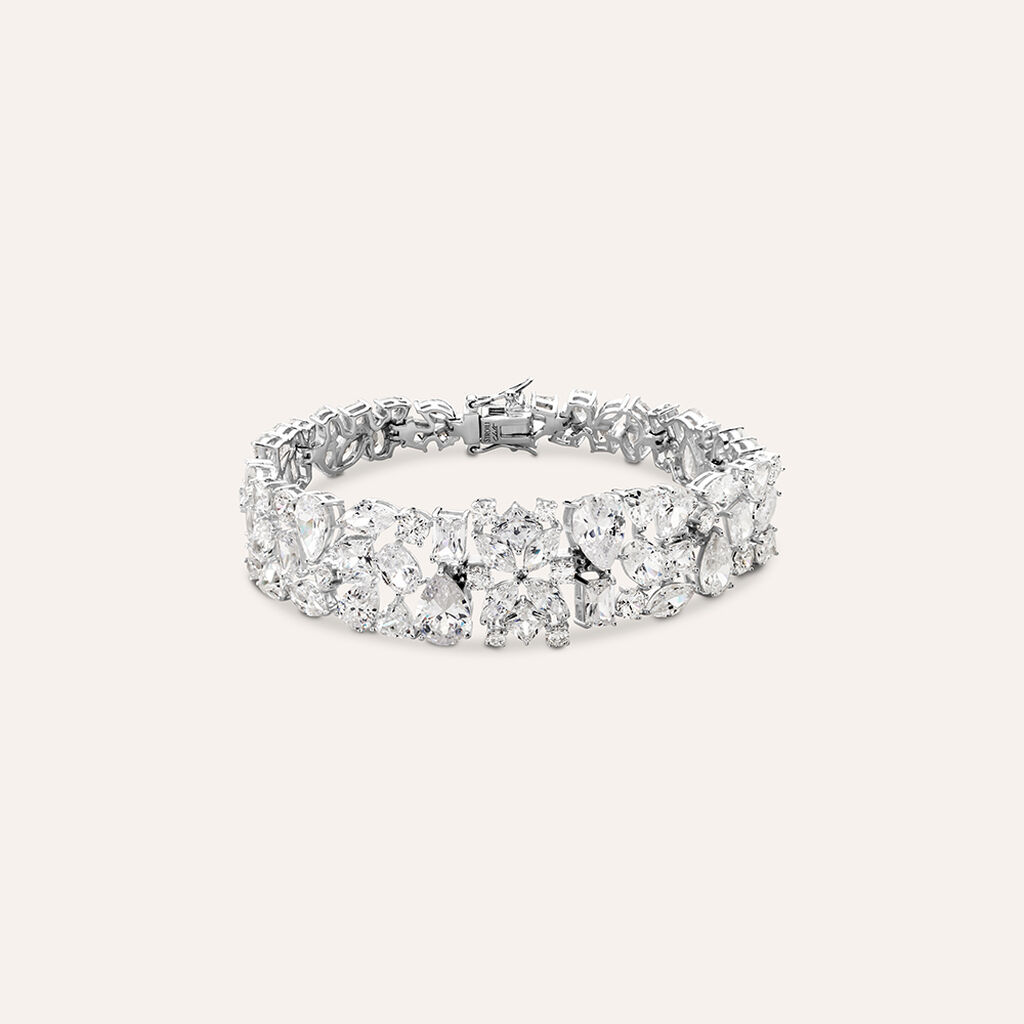 Bracciale Red Carpet Argento Rodiato Cubic Zirconia