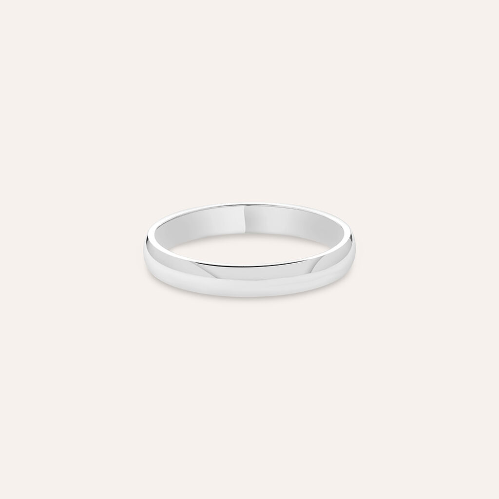 Fede Classica 3 mm Argento Rodiato - Fedi Uomo | Stroili