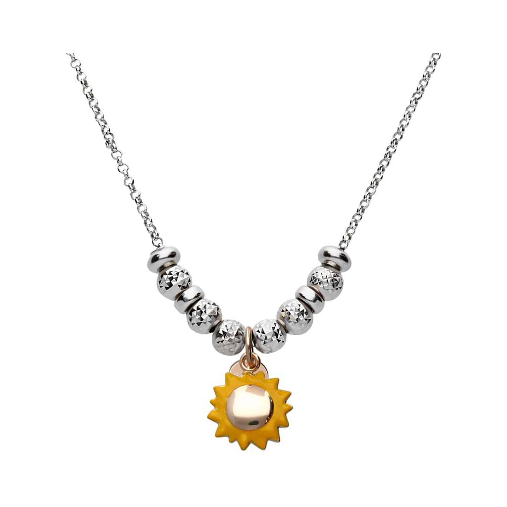 Pendente Love Beats Argento Rosa