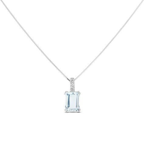 Collana Acquamarina Oro Bianco Acquamarina Diamante - Collane Donna | Stroili