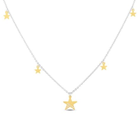 Collana Lady Chic Acciaio Bicolore Stella e Cristalli - Collane Donna | Stroili