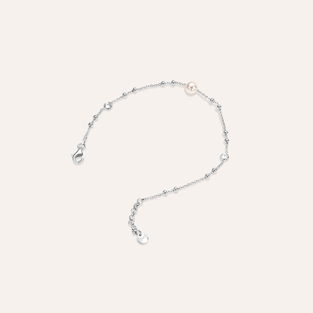 Bracciale Silver Pearls Argento Rodiato Perla sintentica - Bracciali Donna | Stroili