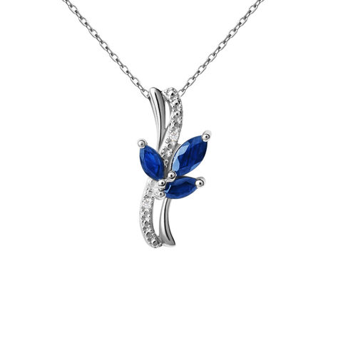 Collana Charlotte Oro Bianco Zaffiro - Collane Donna | Stroili