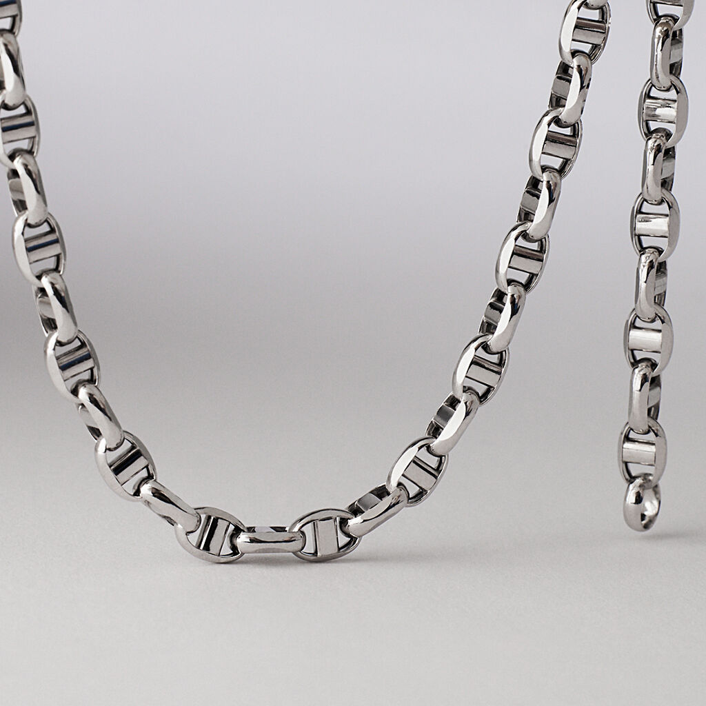 Bracciale Catena L'homme Or Oro Bianco - Bracciali Uomo | Stroili