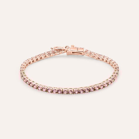 Bracciale Tennis Silver Rainbow Argento Rosato Cubic Zirconia - Bracciali Tennis Donna | Stroili