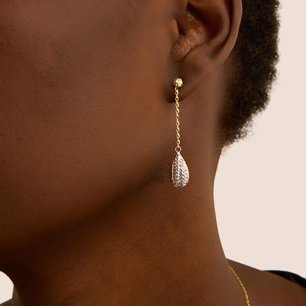 Orecchini Pendenti Isabelle Oro Bicolore