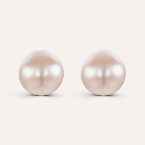 Orecchini Lobo Gabrielle Oro Bianco Perla D'Acqua Dolce - Orecchini a Lobo Donna | Stroili