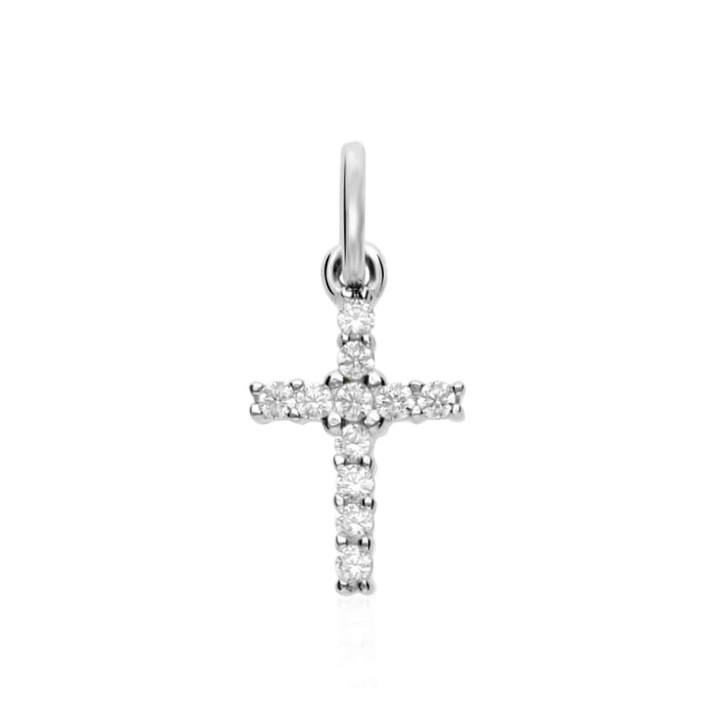 Pendente Holy Oro Bianco Cubic Zirconia - Ciondoli Donna | Stroili