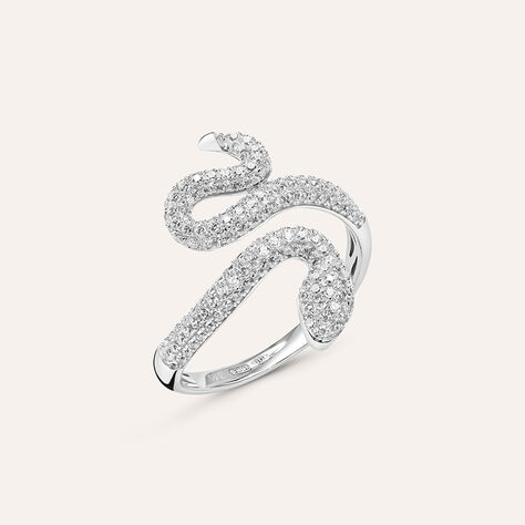 Anello Fantasia Claire Oro Bianco Cubic Zirconia - Anelli con Pietre Donna | Stroili