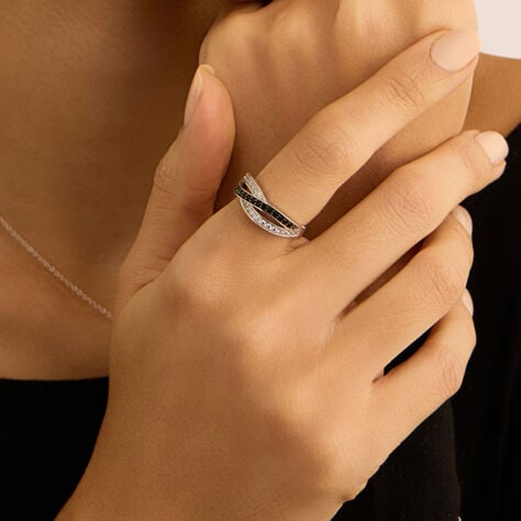 Anello Fantasia Silver Shine Argento Rodiato Cubic Zirconia - Anelli con Pietre Donna | Stroili