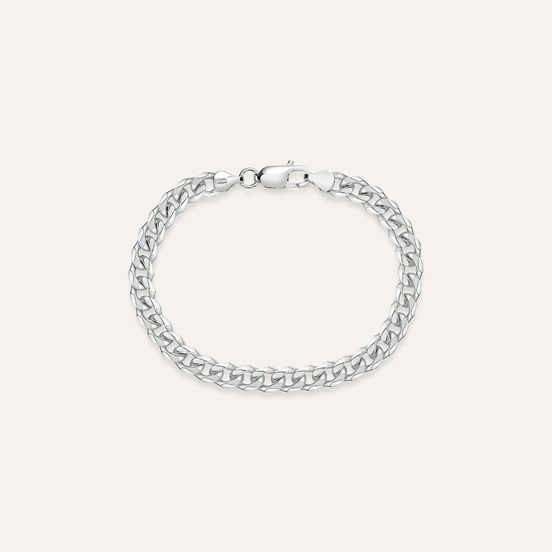 Bracciale Catena Gentleman Argento Rodiato - Bracciali Uomo | Stroili