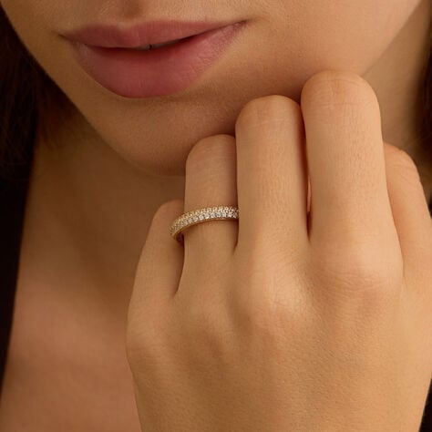 Anello Fascia Claire Oro Giallo Cubic Zirconia - Anelli con Pietre Donna | Stroili
