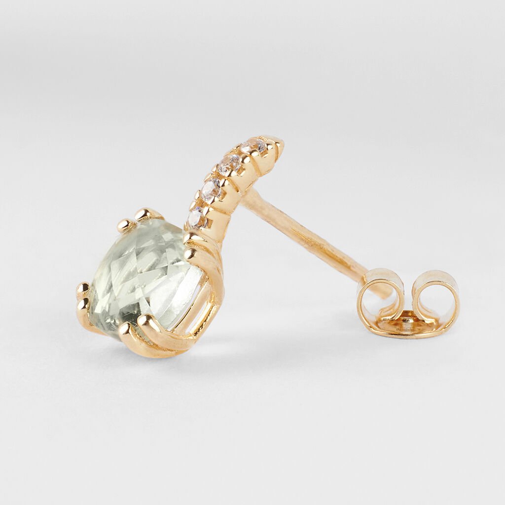 Orecchini Lobo Punto Luce Amélie Oro Giallo Ametista Cubic Zirconia - Orecchini a Lobo Donna | Stroili