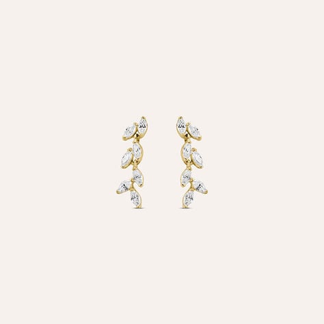 Orecchini Pendenti Claire Oro Giallo Cubic Zirconia - Gioielli Donna | Stroili