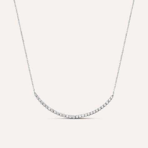 Collana Claire Oro Bianco Cubic Zirconia - Collane Donna | Stroili