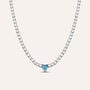 Collana Tennis Lady Chic Acciaio Cristallo
