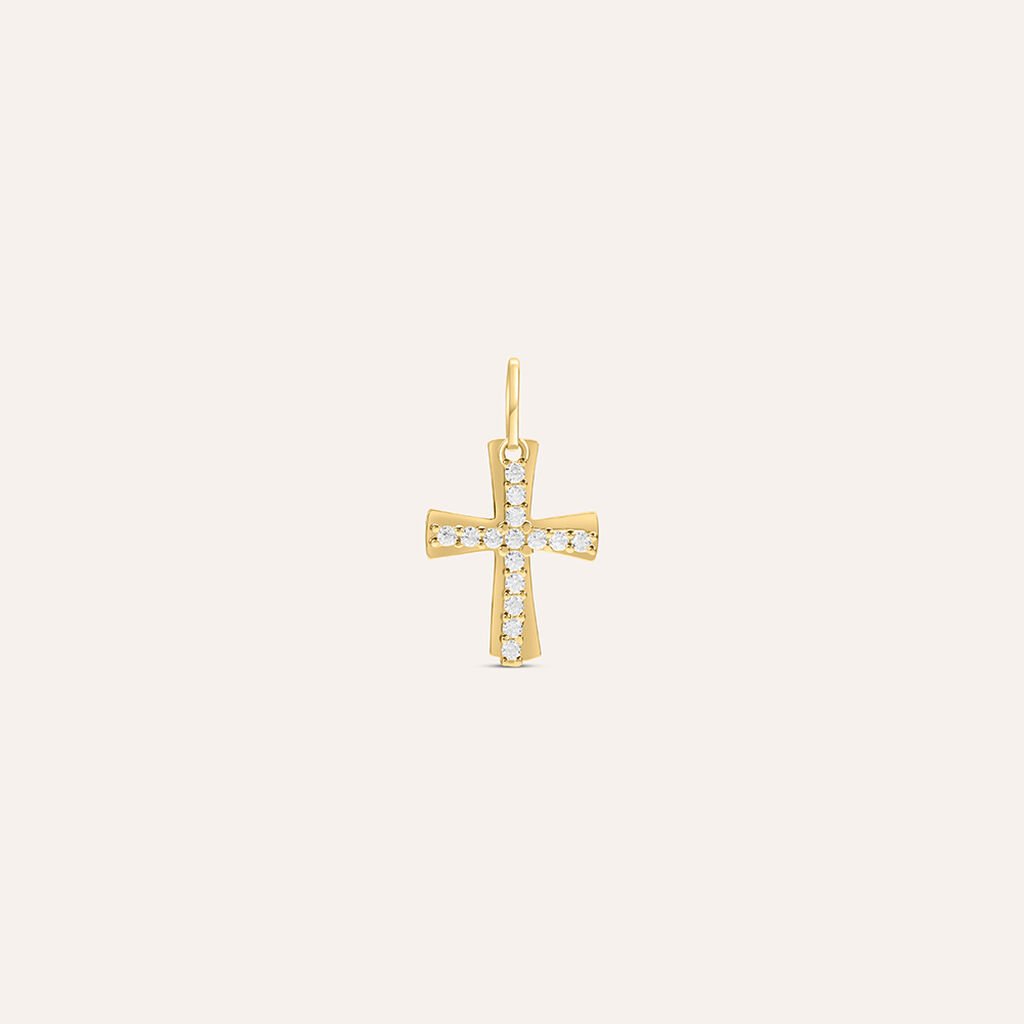 Pendente Holy Oro Giallo Cubic Zirconia