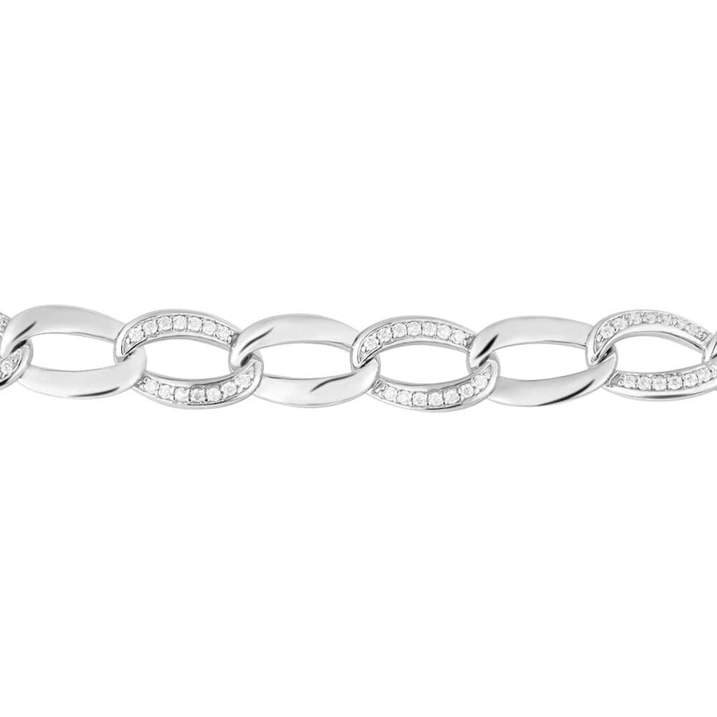 Bracciale Catena Silver Shine Argento Rodiato Cubic Zirconia - Bracciali Donna | Stroili