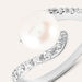 Elli Orecchini Donna Con Perla D'Acqua Dolce E Diamante 0.03 Ct | Argento 925, Gioiello Prezioso Con Certificato, Regalo Per Lei