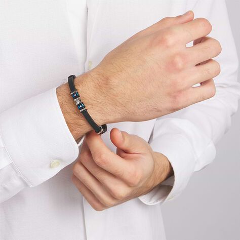 Bracciale Man Code Acciaio Bicolore Cristallo - Bracciali Uomo | Stroili