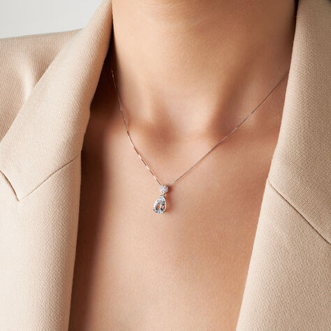 Collana Acquamarina Oro Bianco Acquamarina Diamante - Collane Donna | Stroili