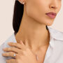 Orecchini Lobo Silver Elegance Argento Rodiato Cubic Zirconia