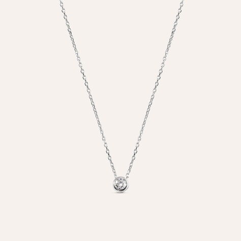 Collana Punto Luce Grace Oro Bianco Diamante - Collane Punto Luce Donna | Stroili