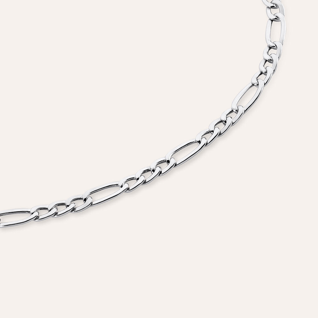 Bracciale Catena Oro Uomo Oro Bianco