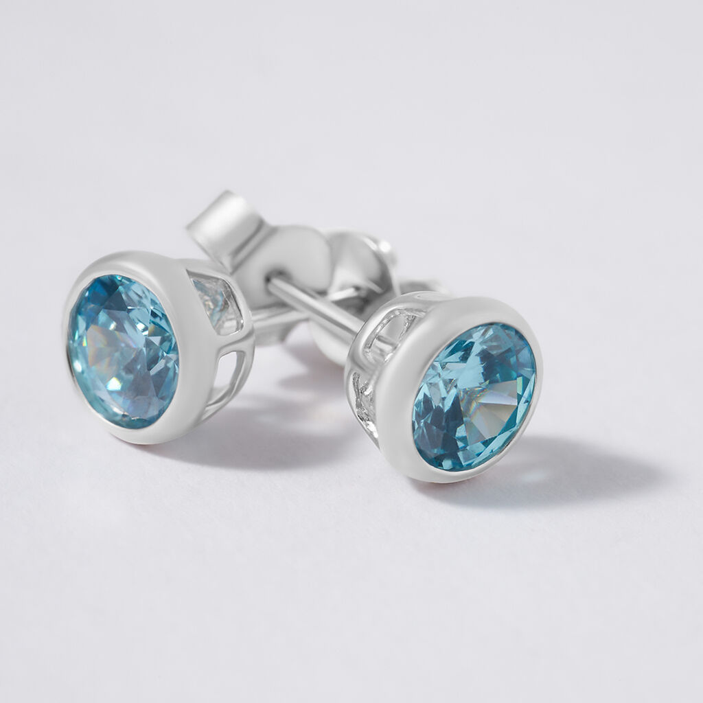 Orecchini Lobo Punto Luce Silver Rainbow Argento Rodiato Cubic Zirconia - Orecchini a Lobo Donna | Stroili