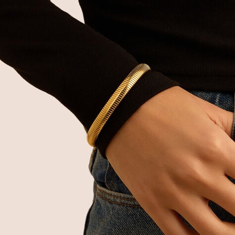 Bracciale Tubogas Radiance Acciaio Dorato - Bracciali Donna | Stroili