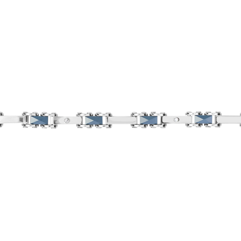 Bracciale Man Code Acciaio Bicolore Cubic Zirconia - Bracciali Uomo | Stroili
