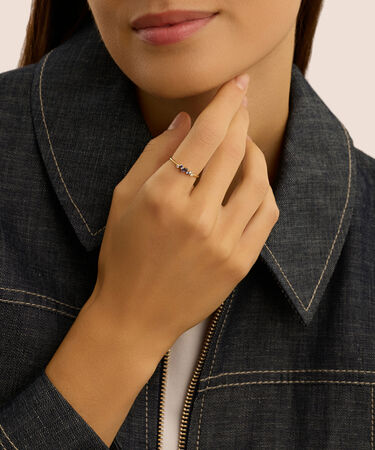 Anello Fantasia Claire Oro Giallo Cubic Zirconia