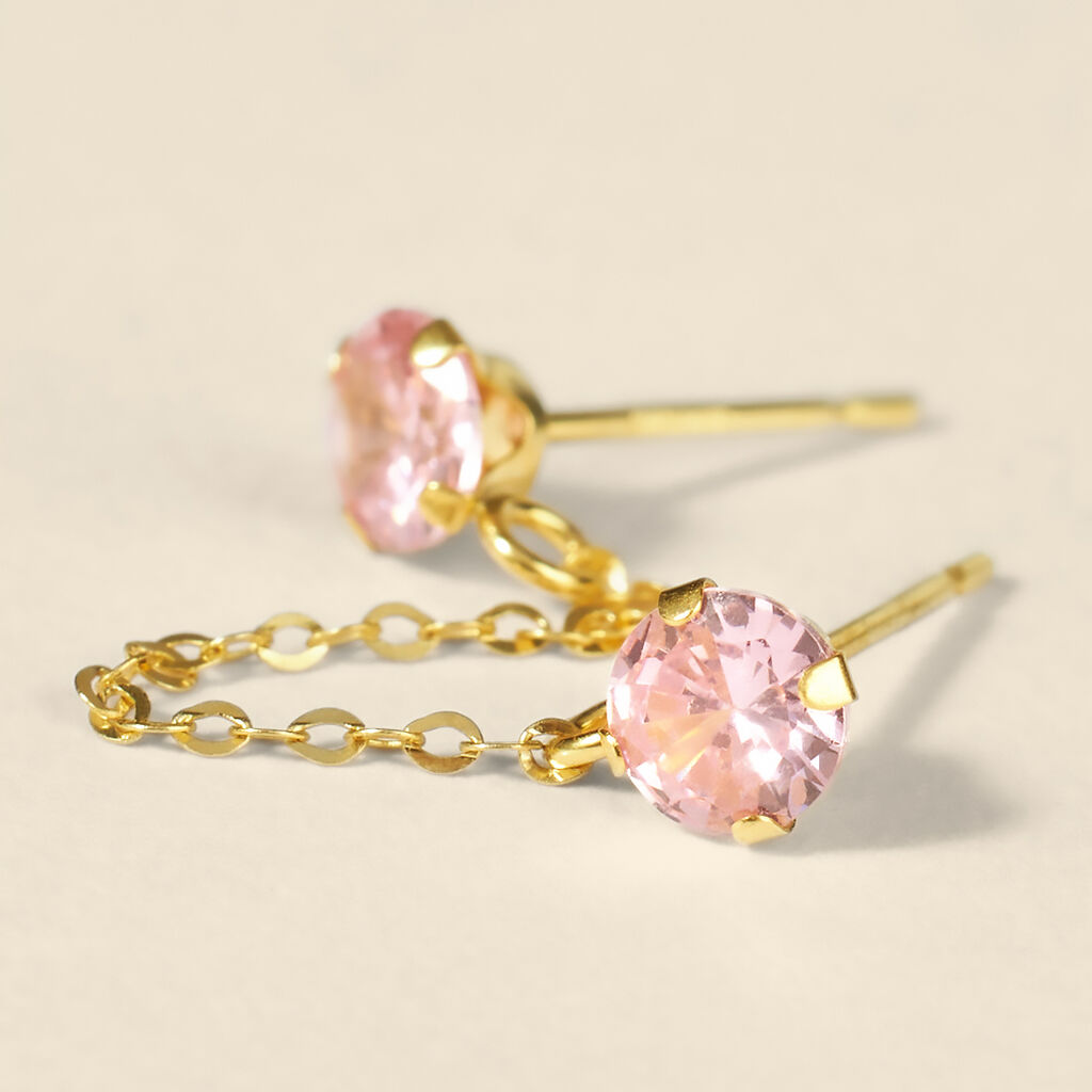 Mono Orecchino Lobo Bon Ton Oro Giallo Cubic Zirconia