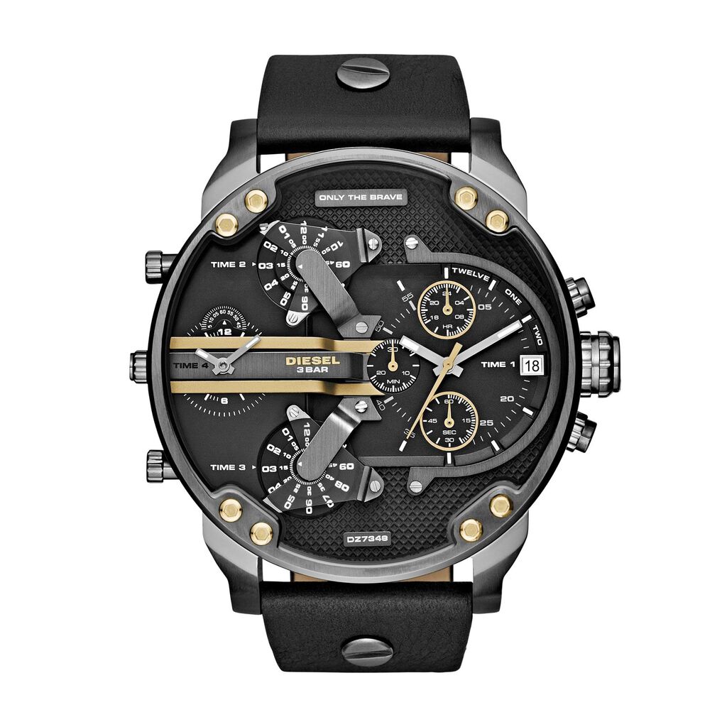 Orologio Multifunzione Uomo Diesel Mr Daddy quadrante nero DZ7348-RE21