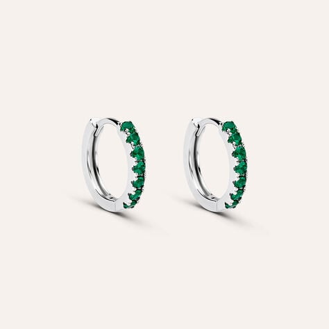 Orecchini A Cerchio Silver Rainbow Argento Rodiato Cubic Zirconia - Orecchini a Cerchio Donna | Stroili