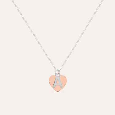 Collana Silver Collection Argento Bicolore Bianco / Rosa
