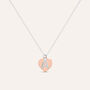 Collana Silver Collection Argento Bicolore Bianco / Rosa