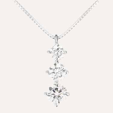 Collana Trilogy Claire Oro Bianco Cubic Zirconia