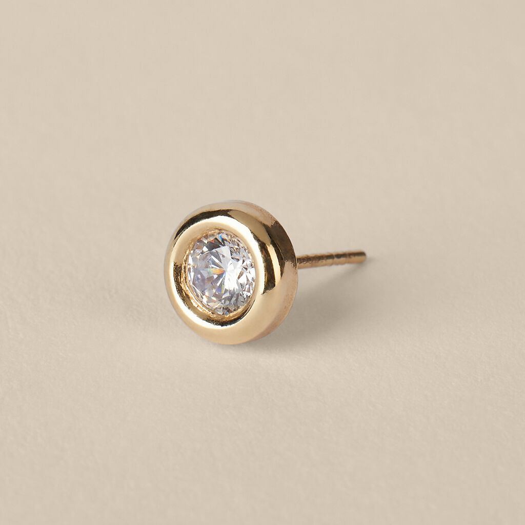 Orecchini Lobo Punto Luce Bon Ton Oro Giallo Cubic Zirconia - Orecchini a Lobo Donna | Stroili
