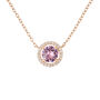 Collana Punto Luce Silver Rainbow Argento Rosa Cubic Zirconia