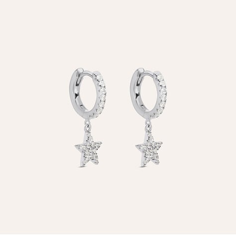 Orecchini A Cerchio Silver Moments Argento Rodiato Cubic Zirconia - Orecchini a Cerchio Donna | Stroili