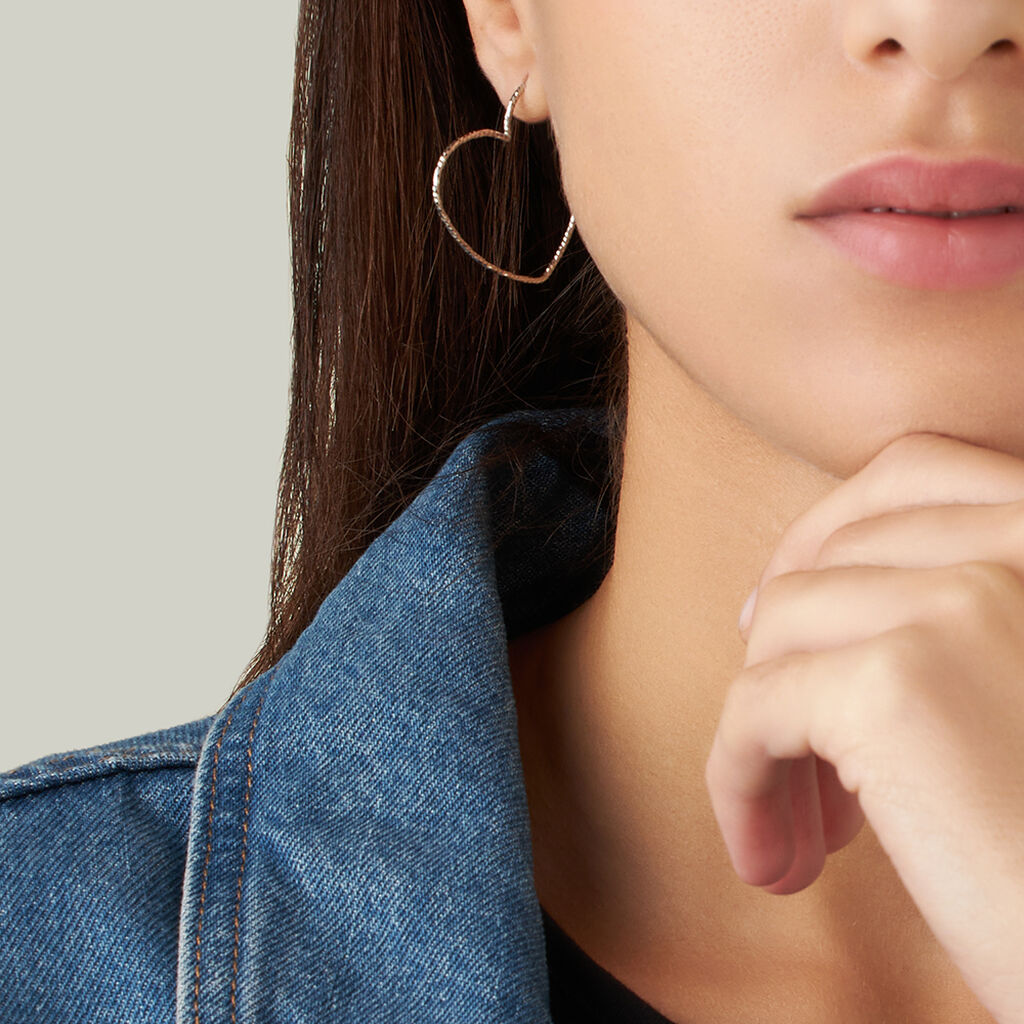 Orecchini A Cerchio Silver Collection Argento Rodiato