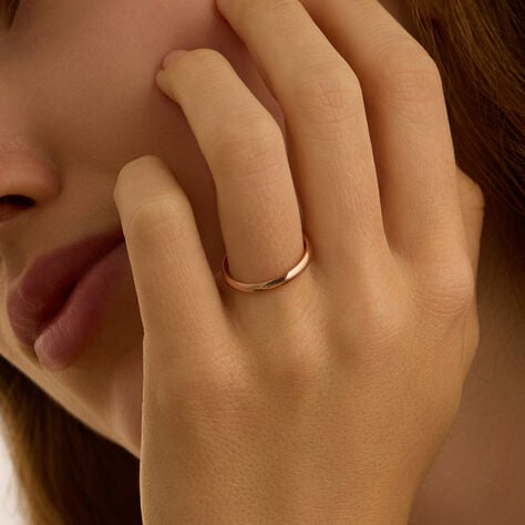 Fede Comoda Leggera 2.5 mm Oro Rosa - Anelli con Incisione Unisex | Stroili