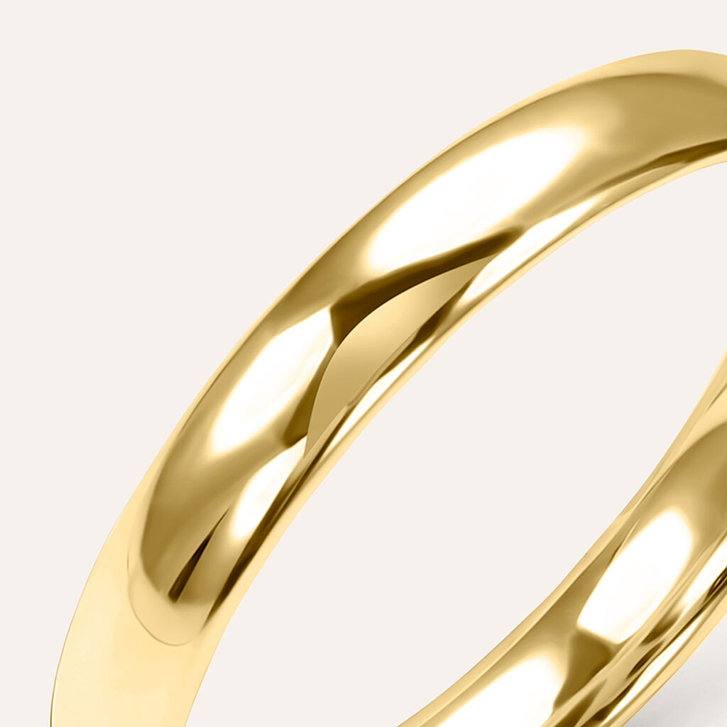 Fede Comoda Leggera 3 mm Oro Giallo - Anelli con Incisione Unisex | Stroili